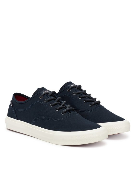 Тканевые кроссовки Hi Vulc Low Oxford Twill FM0FM05400 Tommy Hilfiger, синий — фото 2