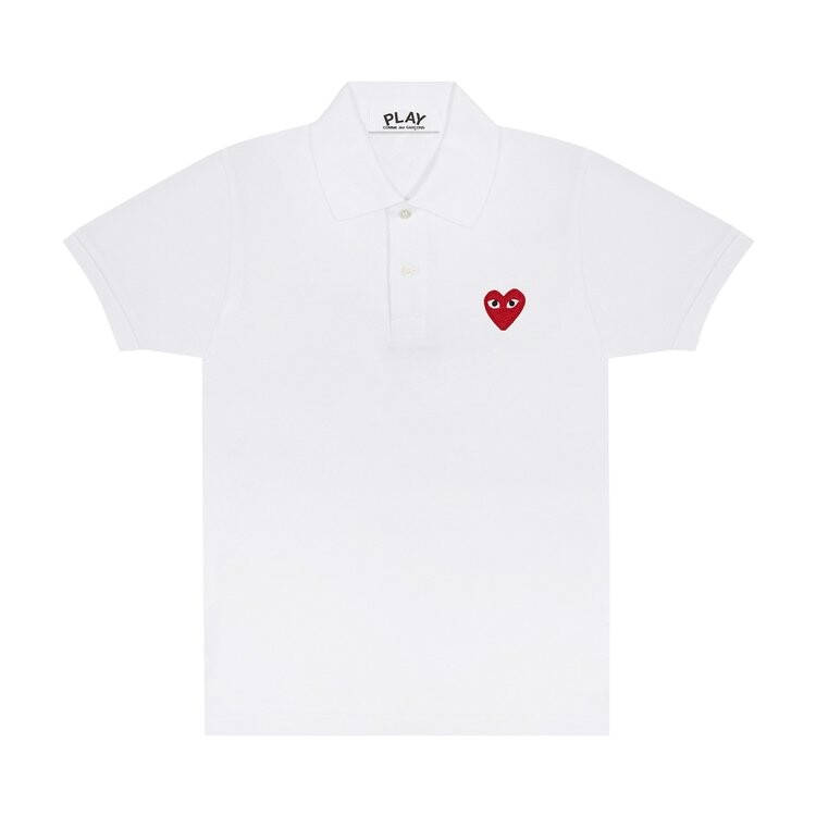 

Рубашка Comme des Garçons PLAY Heart Polo 'White', белый