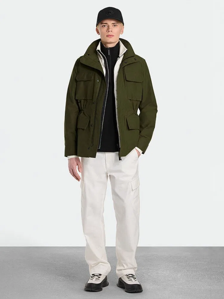Футболка мужская, Khaki, модель Harrison CANADA GOOSE