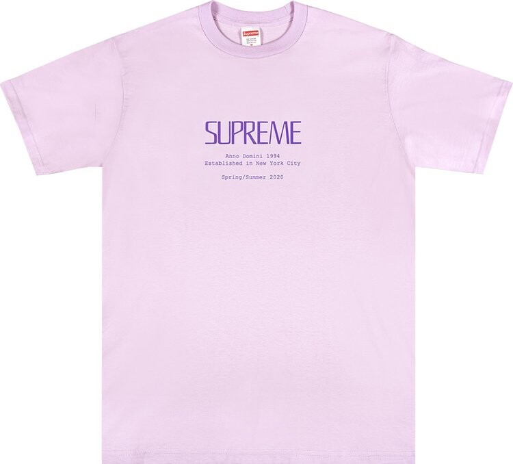 

Футболка Supreme Anno Domini Tee 'Light Purple', фиолетовый