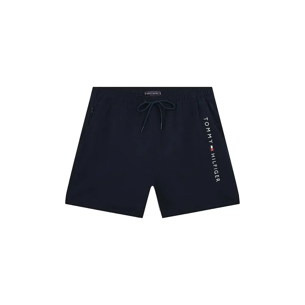 Плавки Tommy Hilfiger Original Logo Mid Length Swim, темно-синий — фото 3