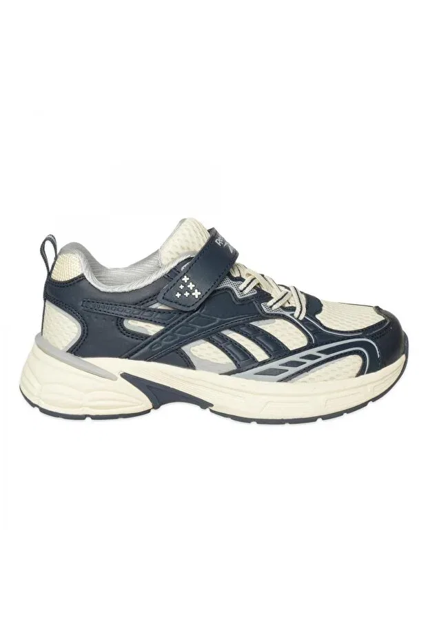 Детские спортивные кроссовки для девочек с графическим принтом Grand Cane KDS III Reebok, Off-White/Navy