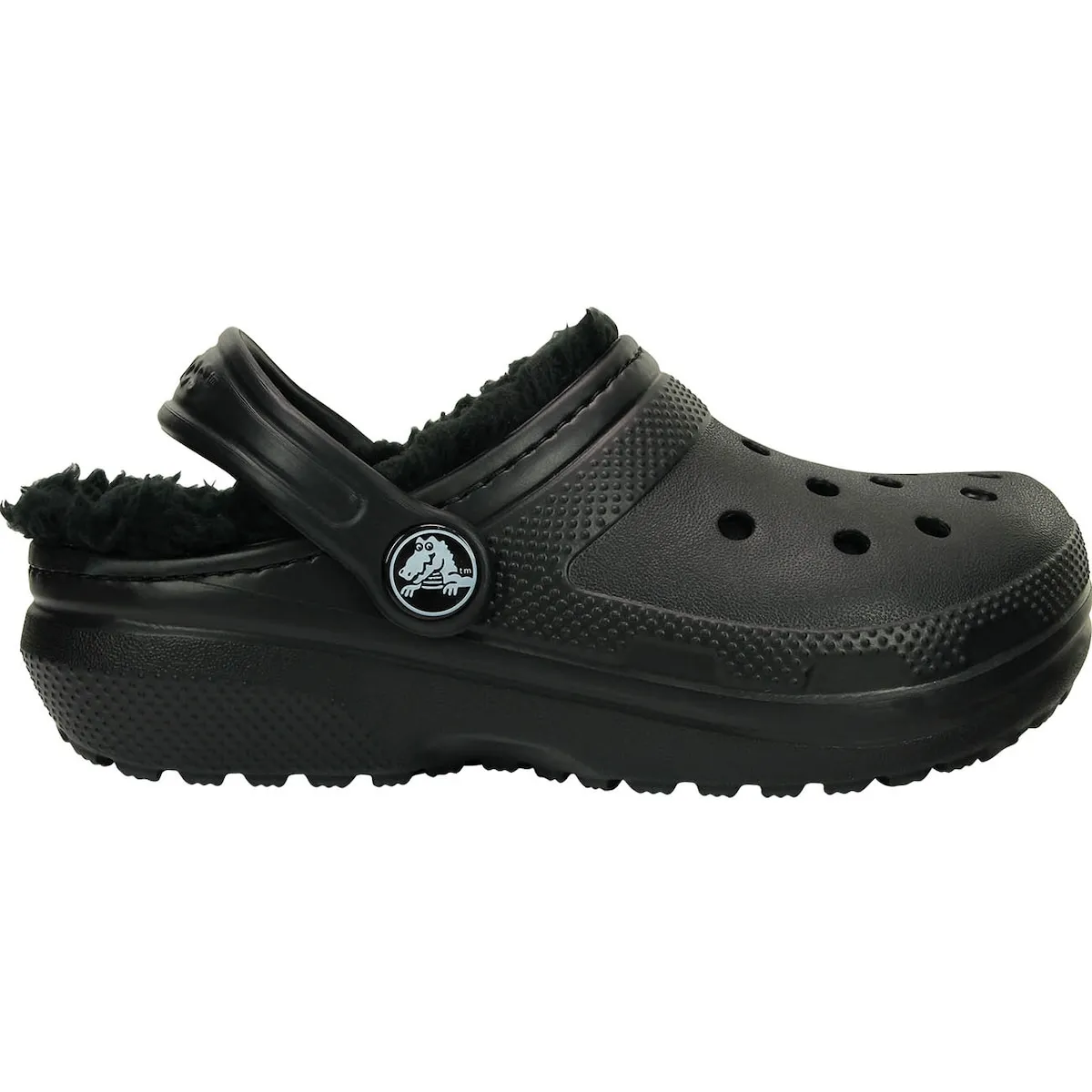 

Классические детские тапочки с подкладкой Crocs, черный