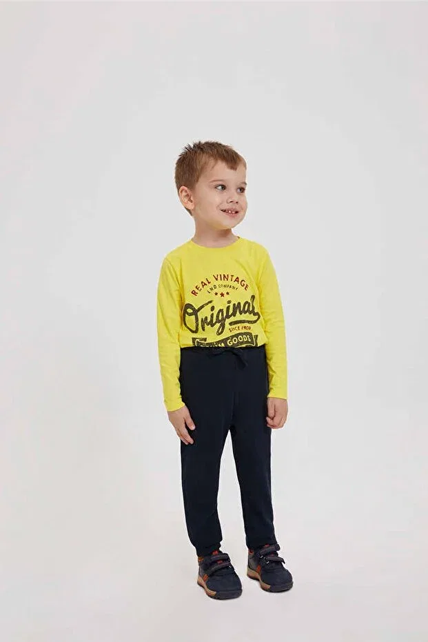 Детские спортивные штаны для мальчиков из футера Lee Cooper, Navy Blue