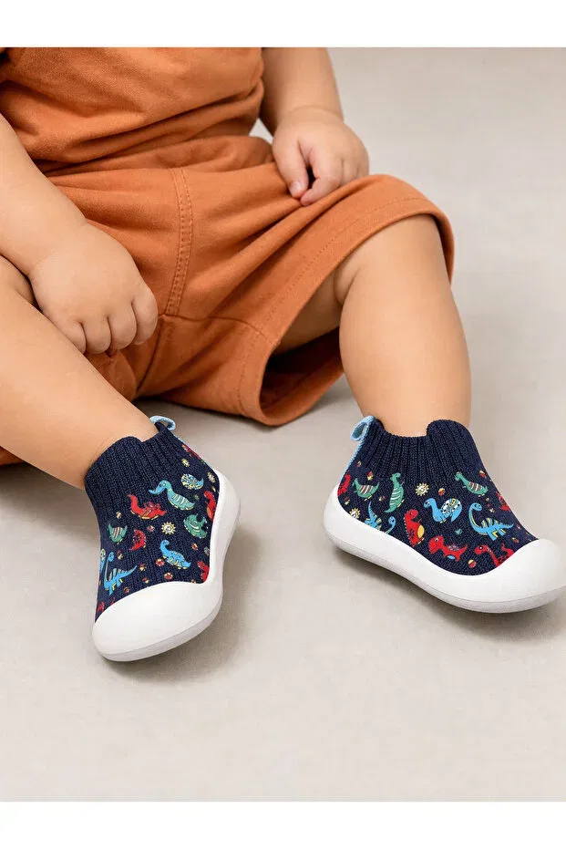 Детские спортивные кроссовки для мальчиков с принтом Dino Db Kids, Navy Blue — фото 3