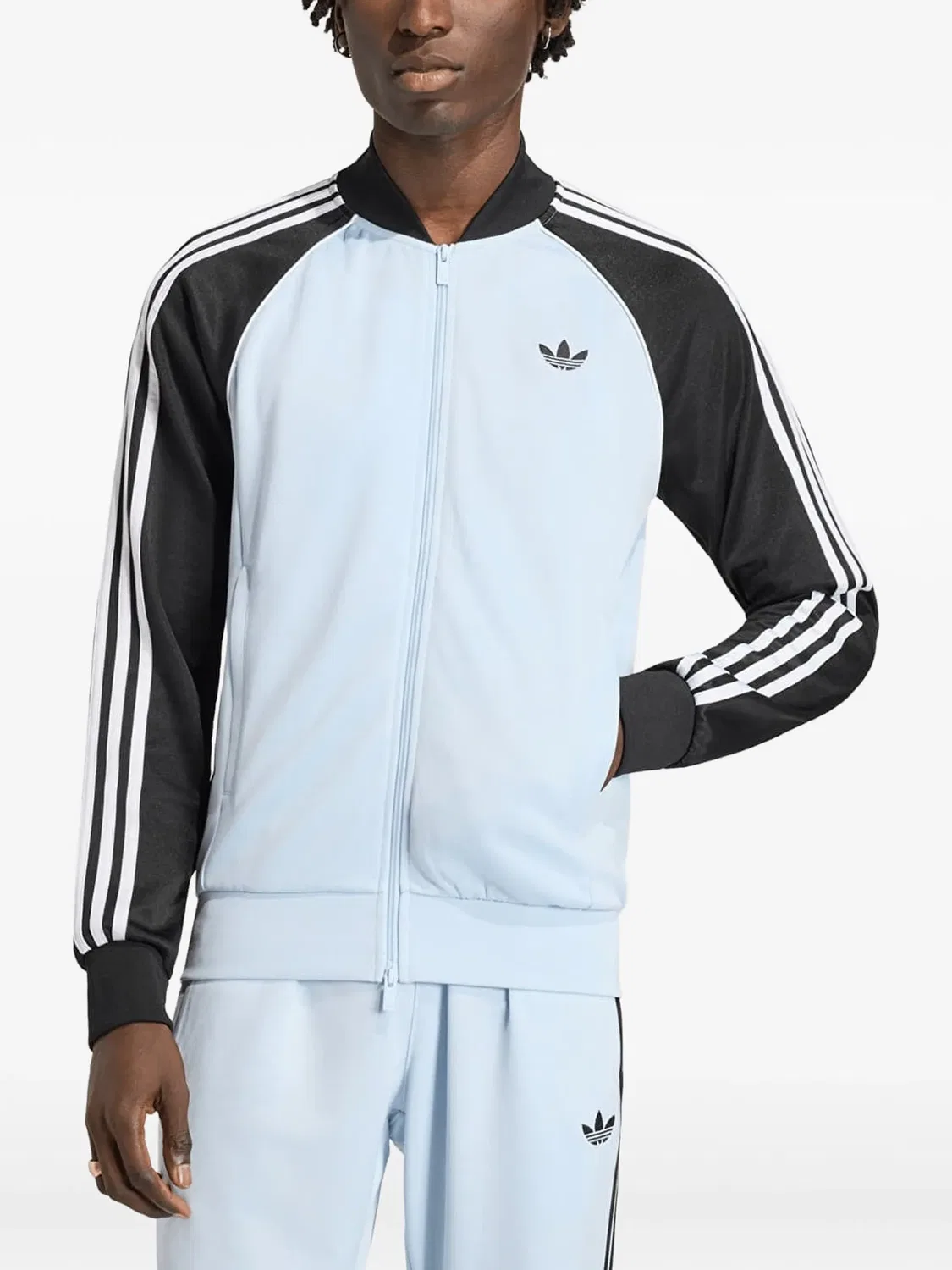 Спортивный топ Sst с полосками Adidas, синий