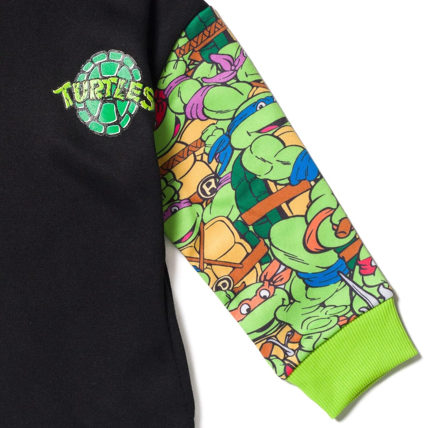 Худи Teenage Mutant Ninja Turtles Fleece, Toddler To Big Kid Sizes (2T - 18-20), черный — фото 4