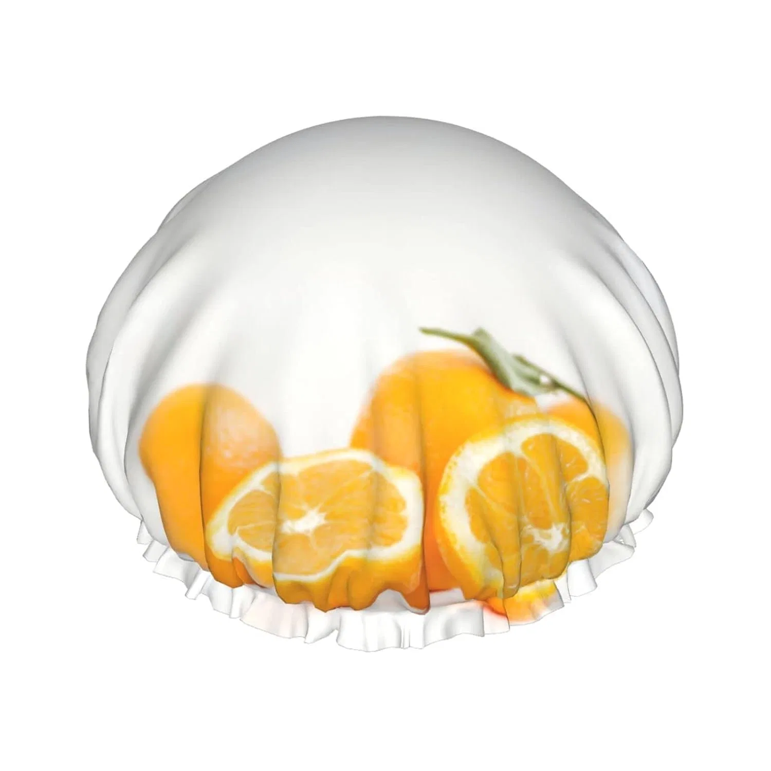 Шапочка для душа Fresh Oranges, PanaRL, двойной слой, водонепроницаемая, 27x11 см