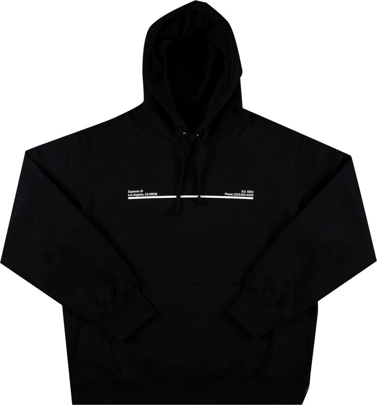 

Толстовка Supreme Shop Hooded Sweatshirt - Los Angeles 'Black', черный