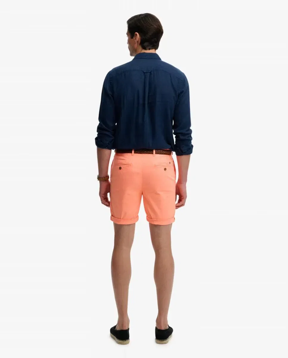 Мужские шорты чинос Premium Regular Chino Superdry, Salmon — фото 4