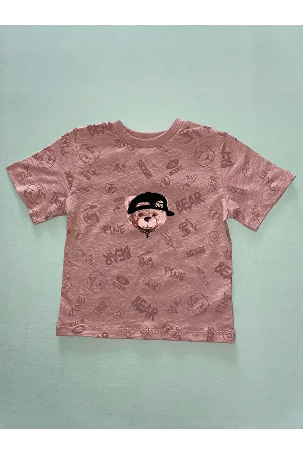 Детская футболка с принтом Teddy bear t-shirt Elefantejr, Brown