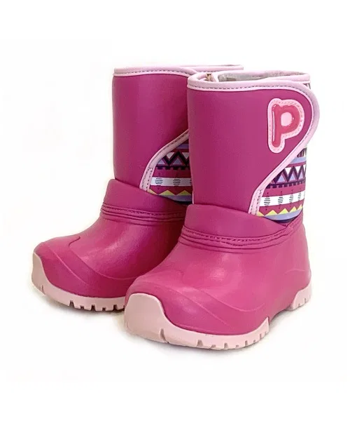 Детские снежные ботинки с водоотталкивающим верхом, модель PK-WP800 BACKYARD FAMILY, Pink