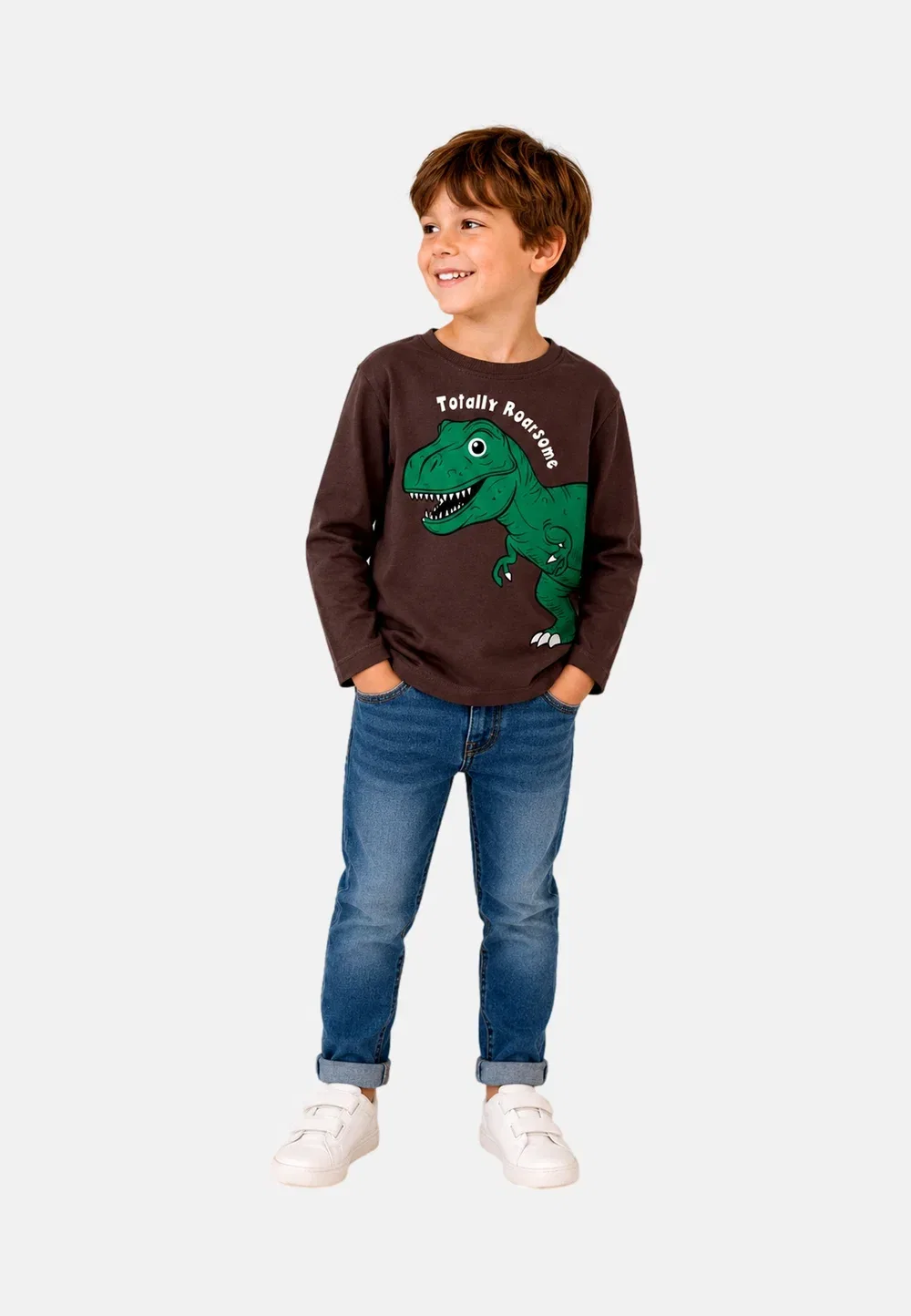 Футболка с длинными рукавами nedin langarmshirt - топ с длинными рукавами Name It, Braun