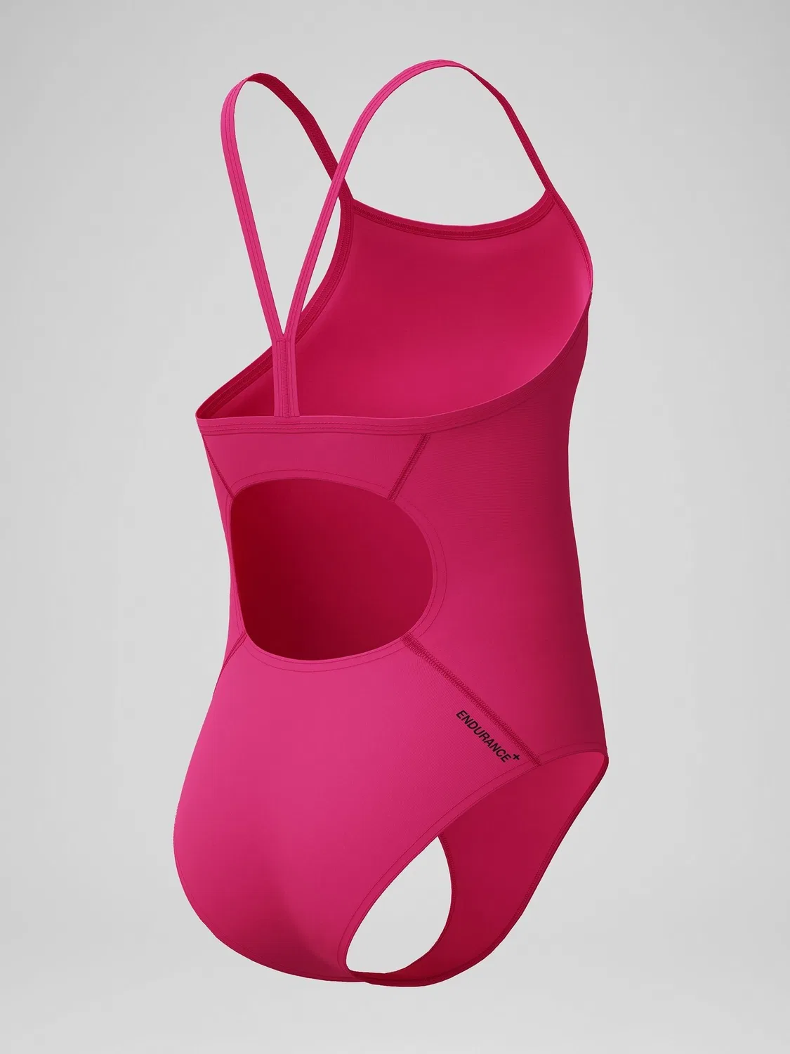 Купальник слитный Speedo Logo Thinstrap, розовый — фото 4