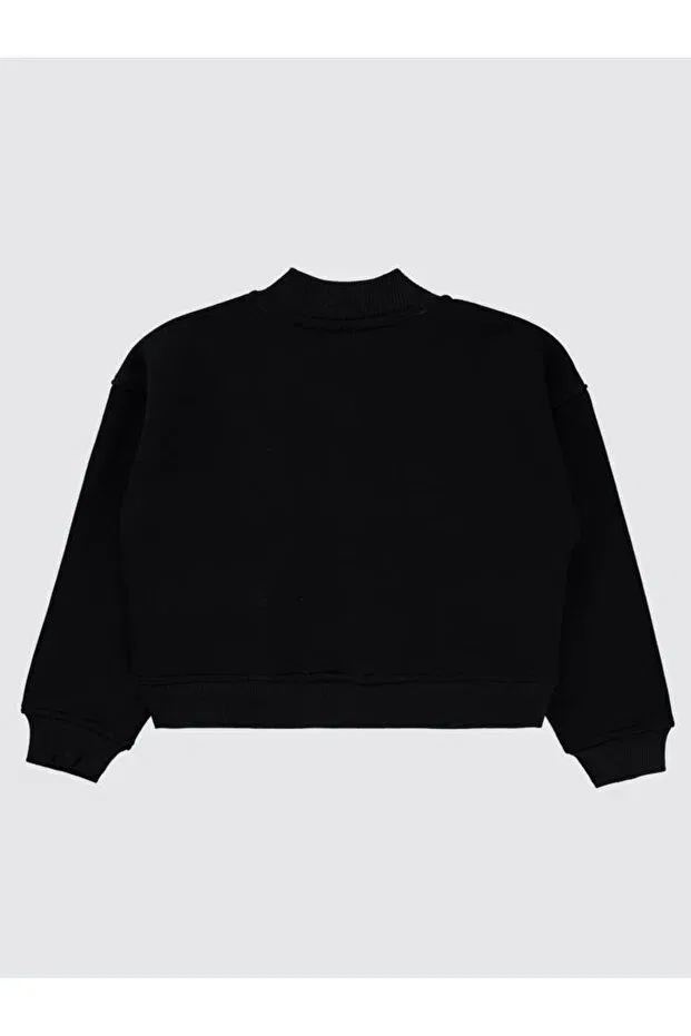 Детский кардиган для девочек с длинным рукавом Civil Girls, Black — фото 2
