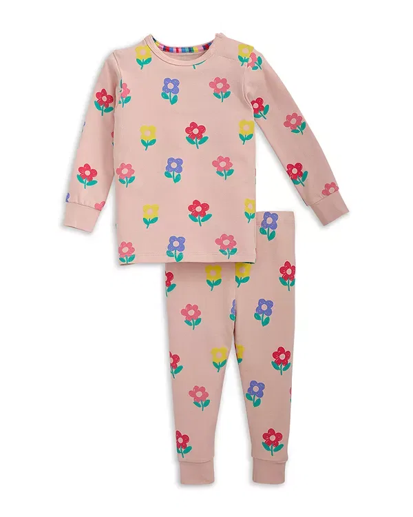 Детский комплект пижам из CloudStretch с магнитными застежками Magnetic Me, Pink Multi — фото 2