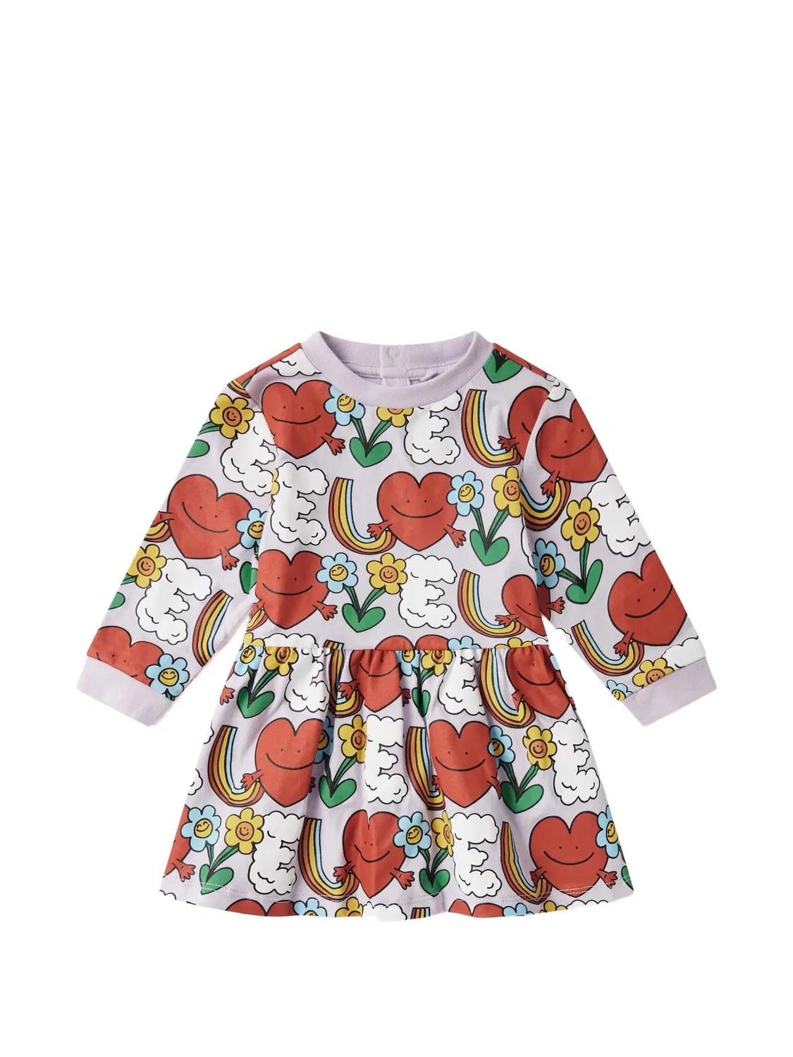 Расклешенное фиолетовое платье Earth Friends Stella McCartney, фиолетовый