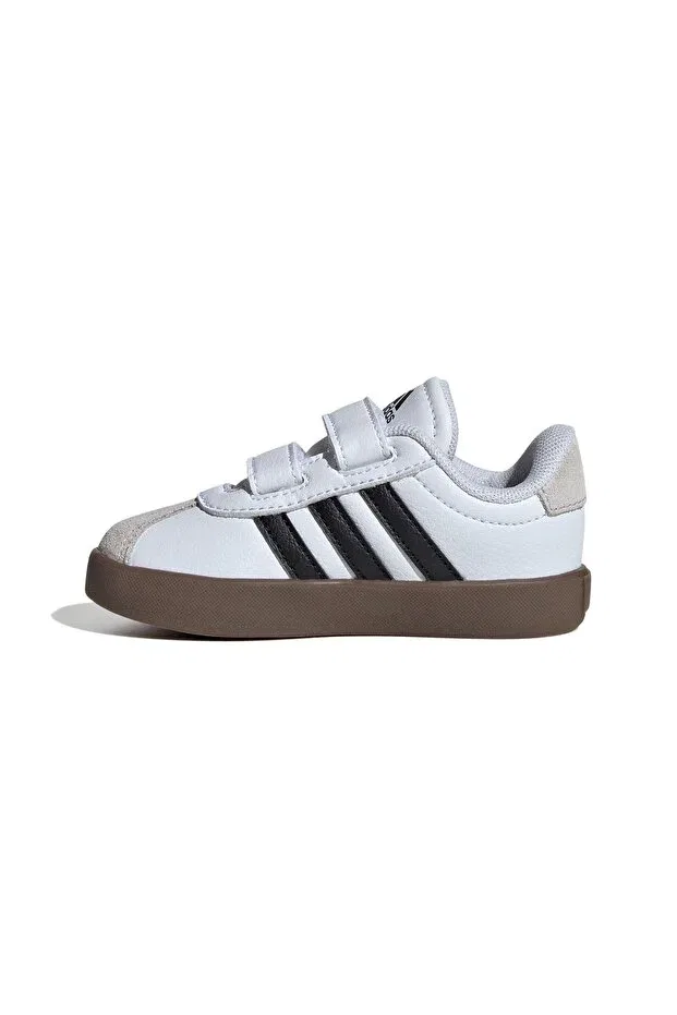 Детские кроссовки для девочек с плоской подошвой Vl Court 3.0 Cf I Unisex Baby Sneakers Adidas, White — фото 3