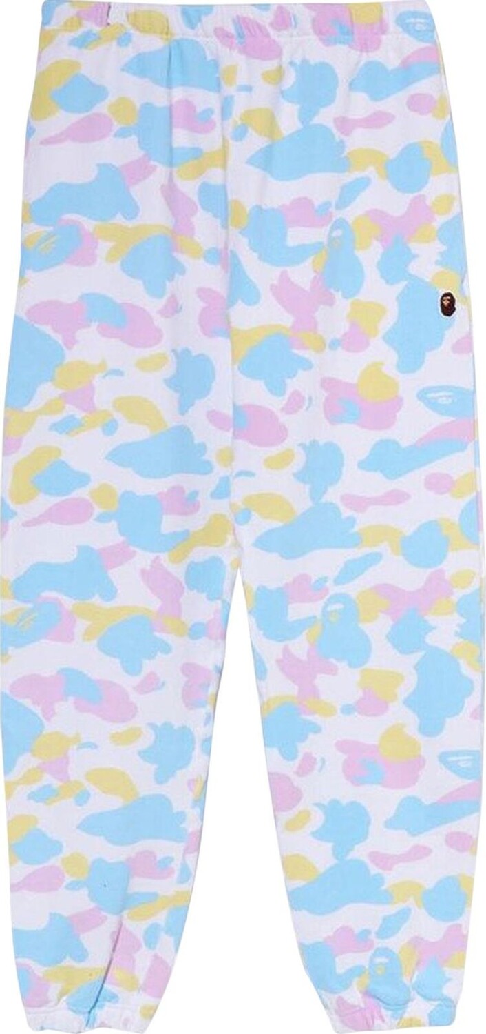 

Брюки BAPE New Multi Camo Oversized Sweat Pants White, белый