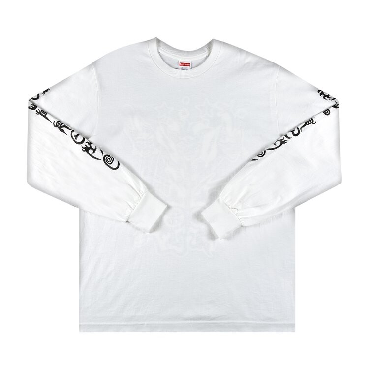 

Лонгслив Supreme Clayton Patterson Long-Sleeve Tee 'White', белый