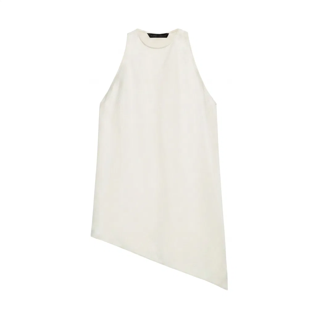 Женский топ-майка без рукавов Raw White ZARA, Raw White