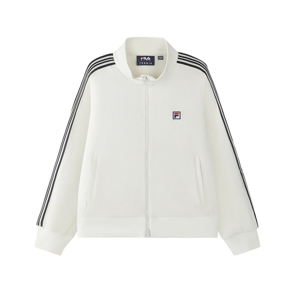 Детская куртка с воротником-стойкой FILA KIDS, Heron White
