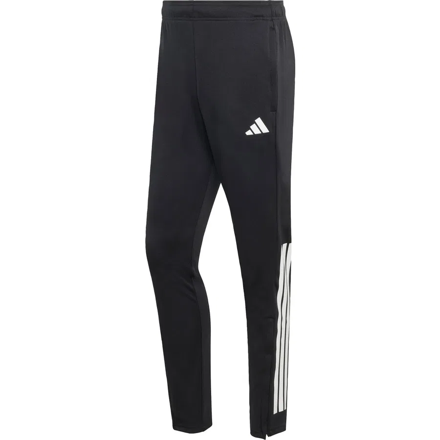 Спортивные брюки с зауженным кроем Climacool Sereno 3-Stripes adidas, Черно-белый — фото 3