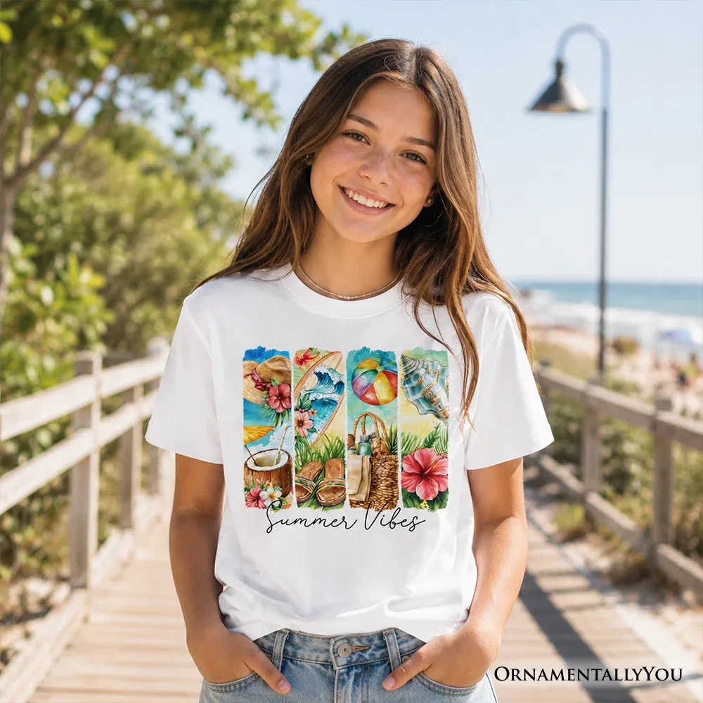 Детская футболка с принтом Coconut Beach OrnamentallyYou, White — фото 2