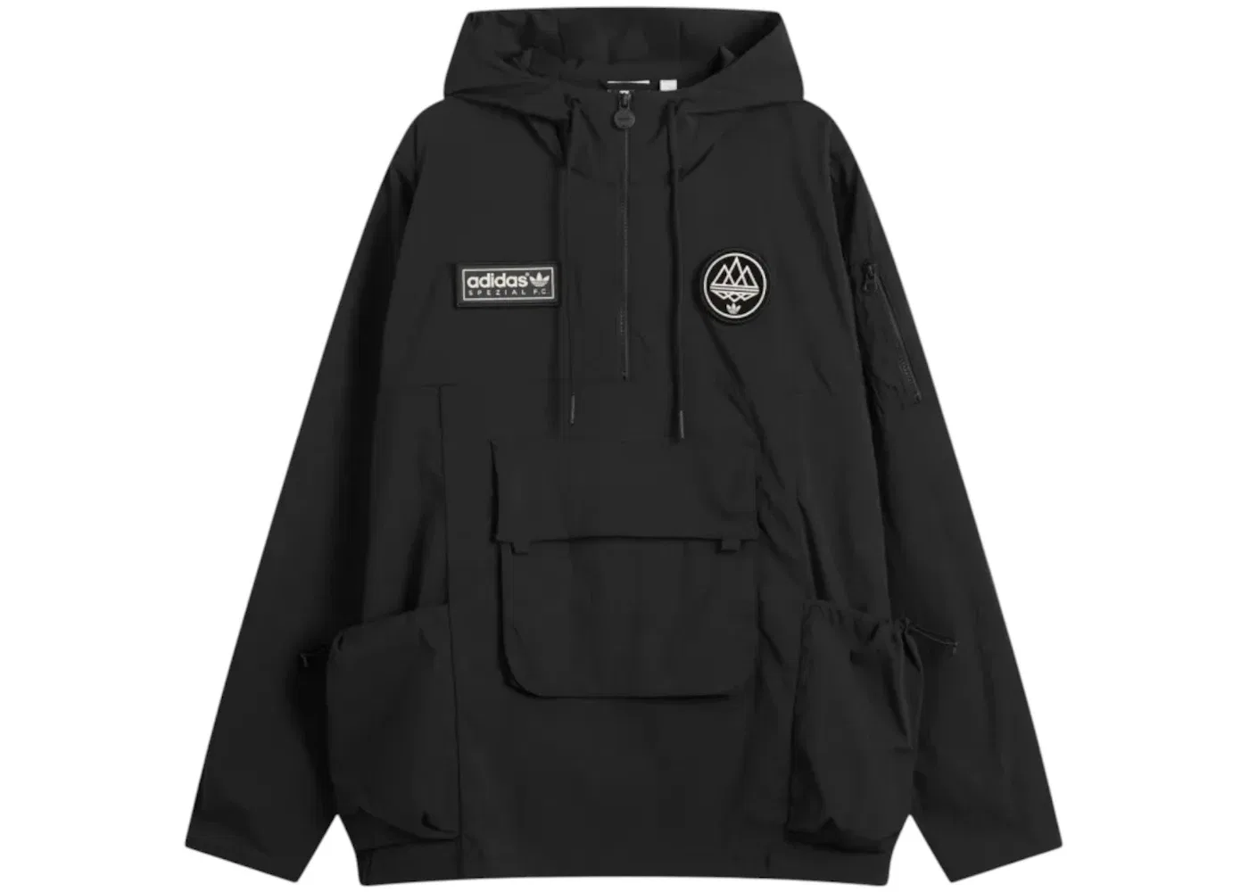 Мужская куртка-смок с длинным рукавом Adidas, Black