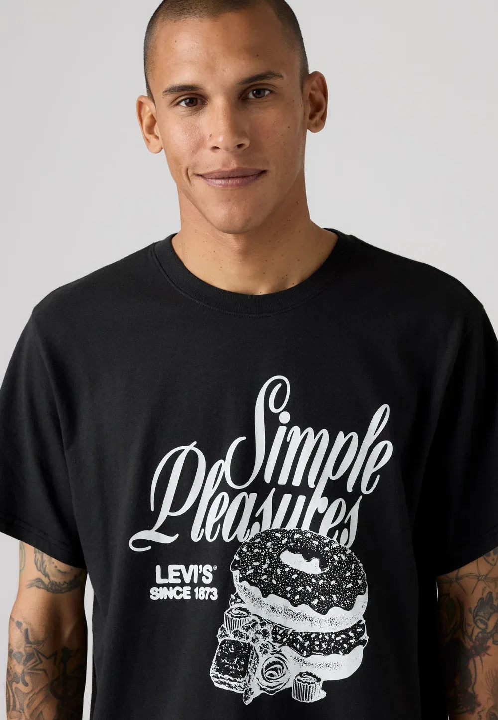 Футболка свободного кроя с принтом Levi'S, Jet Black — фото 4