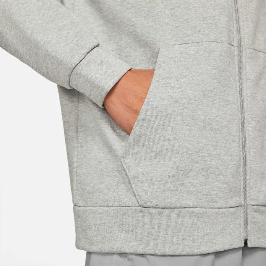 Мужской худи с капюшоном и полной застежкой-молнией Nike M Nk Df Hdıe Fz Fl, Серый — фото 4