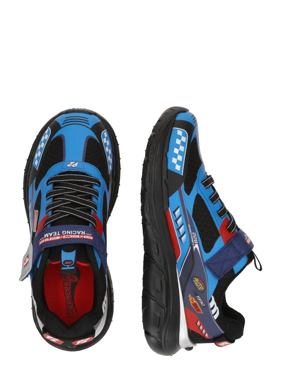 Детские кроссовки Skechers First-Step 'SKECH TRACKS' синего цвета Skechers Kids — фото 2