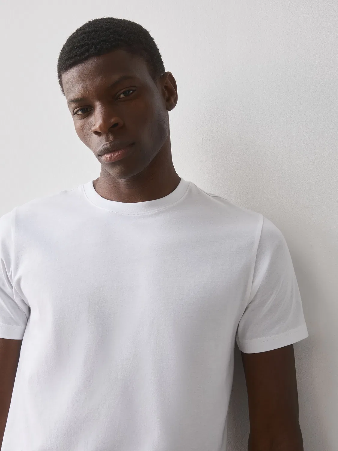 Футболка с круглым вырезом, Slim Fit, Essential Next, белый — фото 4