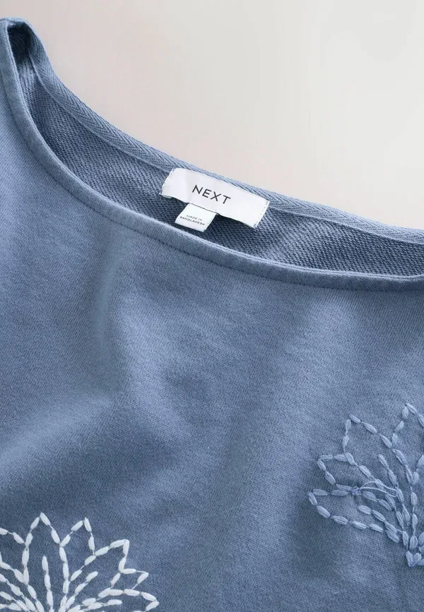 Свитшот с цветочным принтом Sweatshirt Next, синий — фото 2
