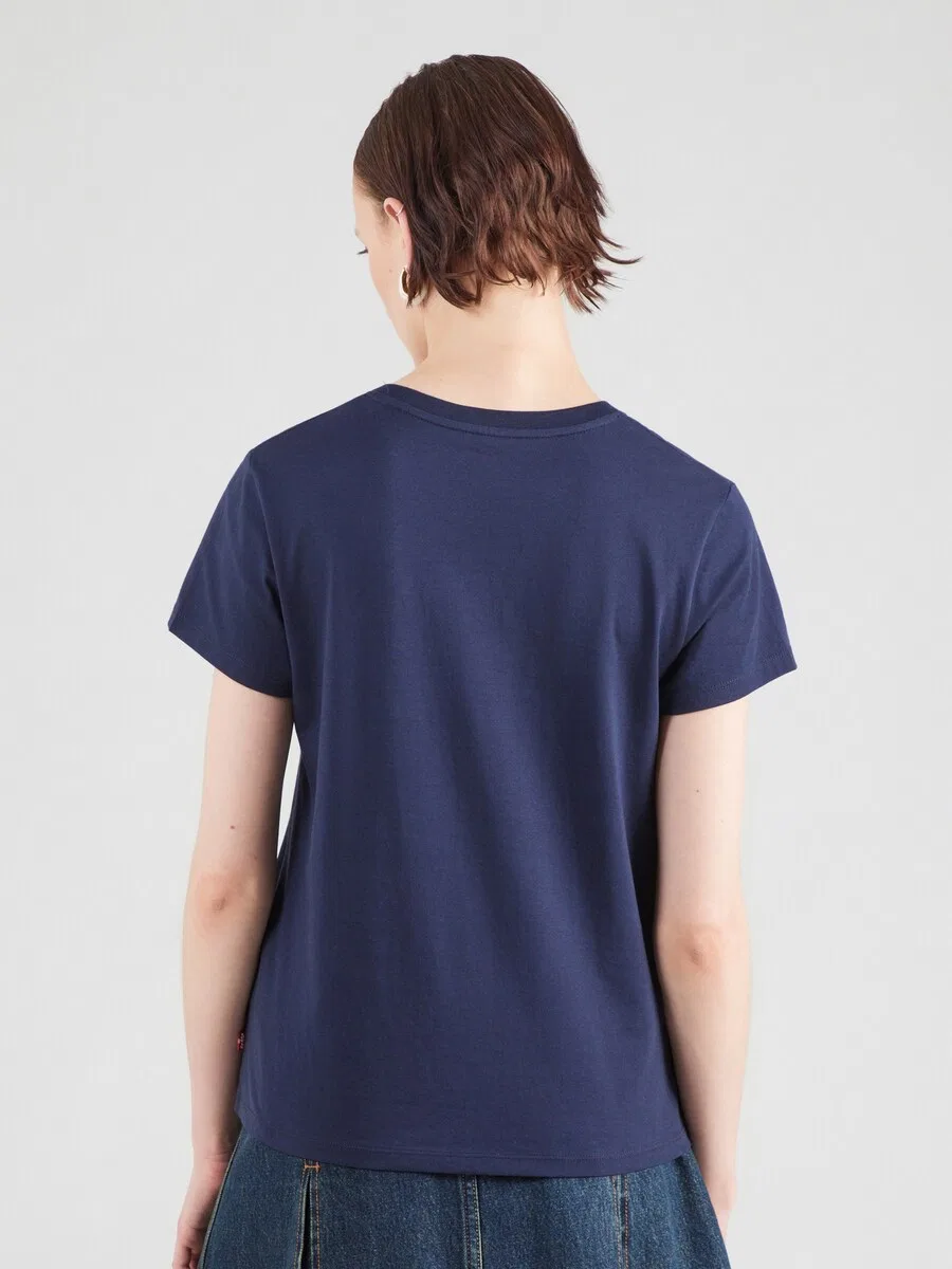 Футболка LEVI'S THE PERFECT темно-синего цвета — фото 4