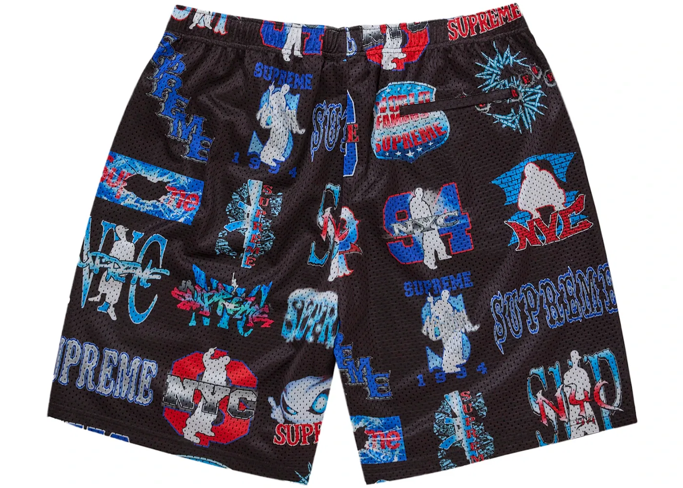 Мужские шорты из сетки Supreme Short, Black — фото 2