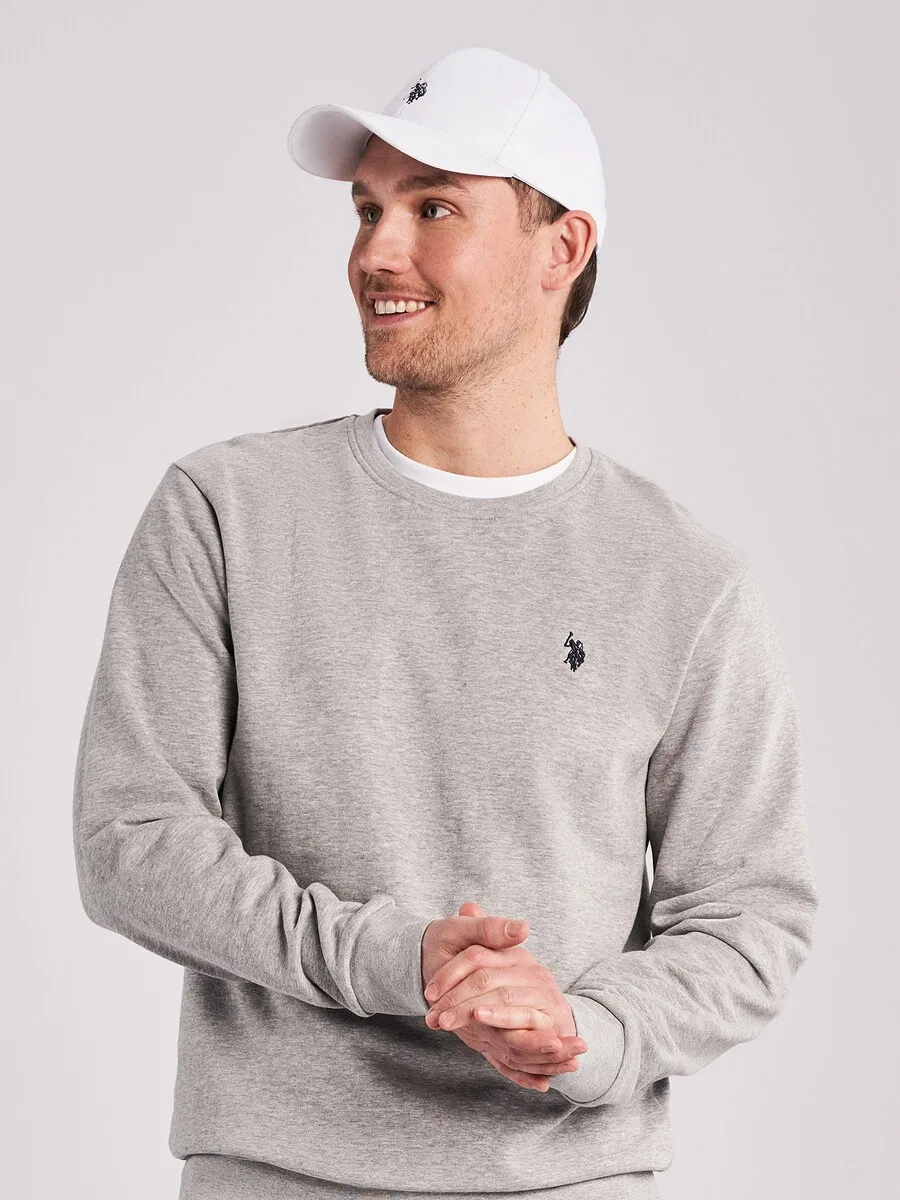 Толстовка U.S. Polo Assn. 'UMHugo' серого цвета — фото 3