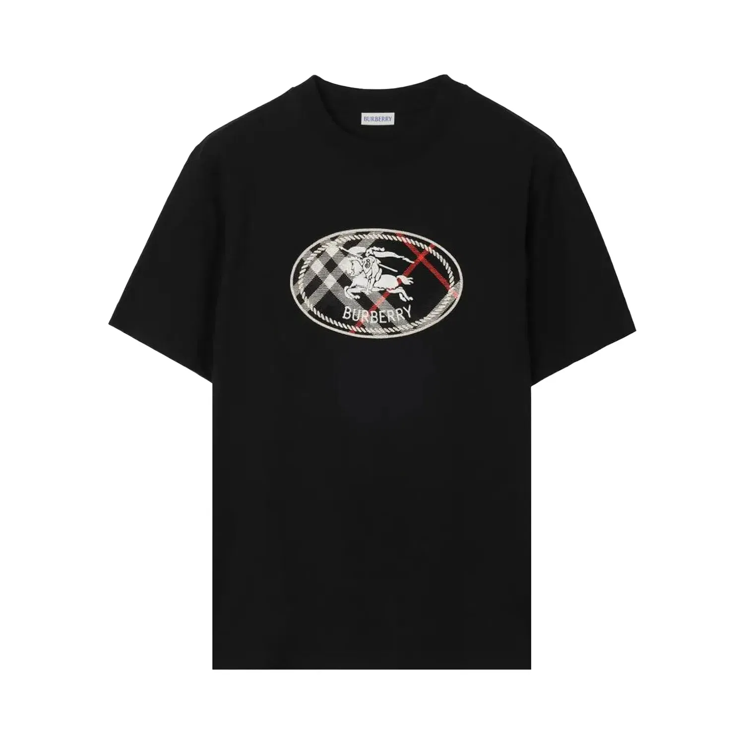 Футболка Burberry Ryan Knight Stamp Check, черный