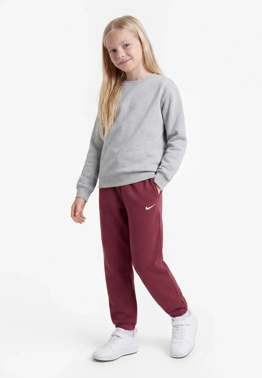 Свободные спортивные штаны Studio Nike Sportswear, Pink Smoke/White
