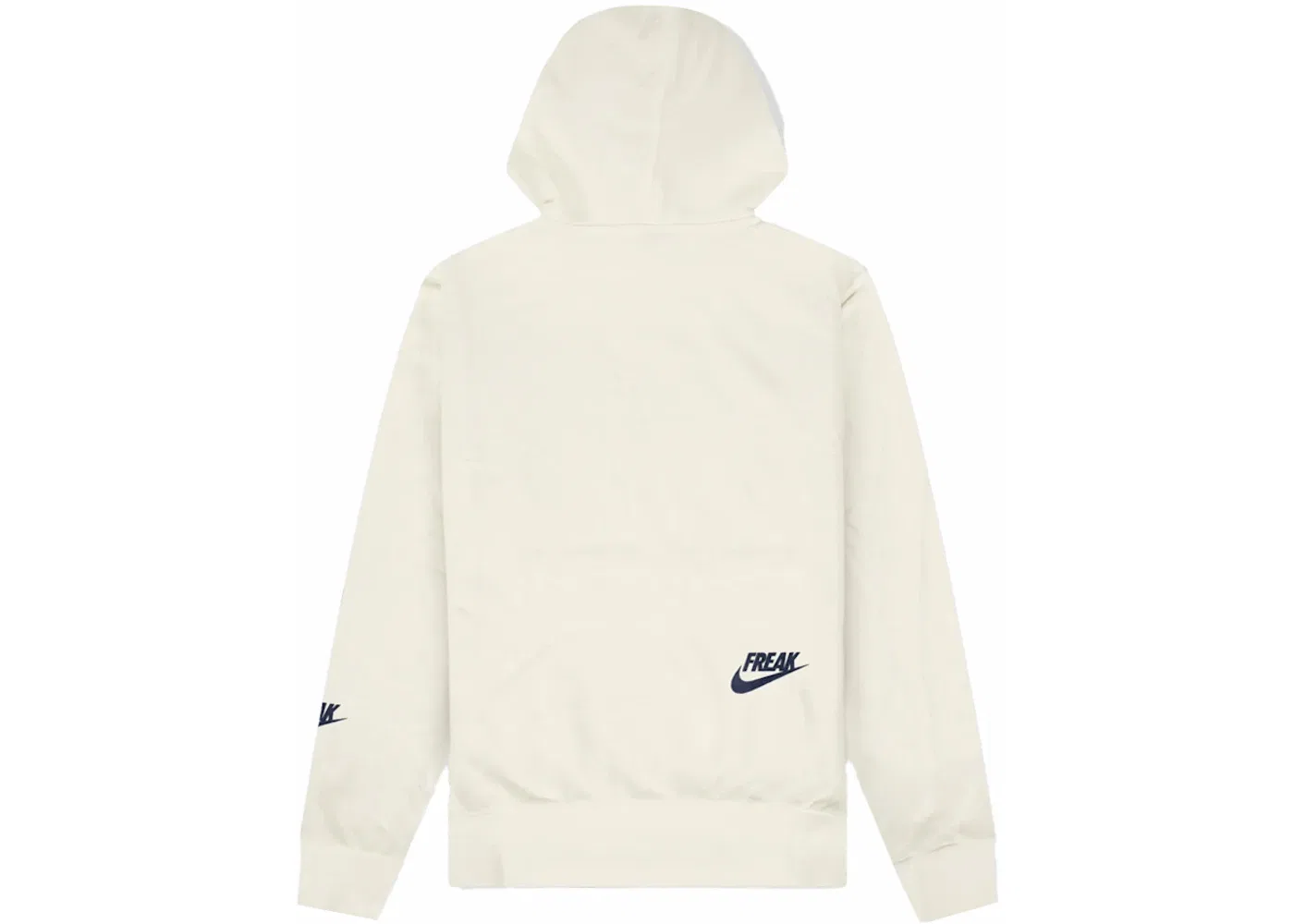 Мужской худи с принтом Giannis Freak Logo Nike, Sail — фото 2