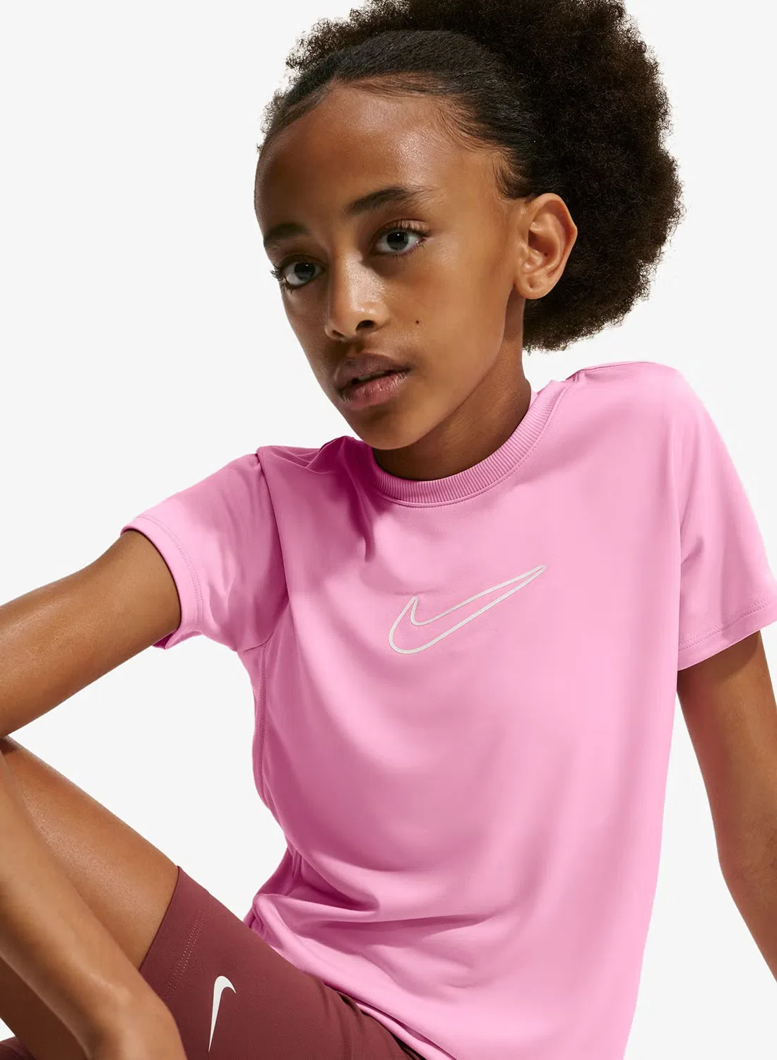 Футболка с технологией Dri-FIT Nike, розовый — фото 3