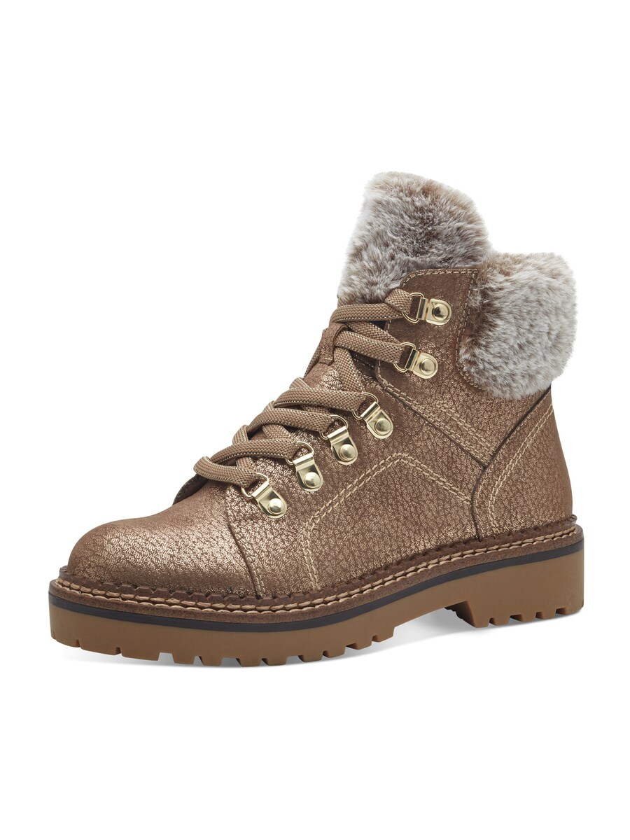 Ботильоны на шнуровке Tamaris Lace-Up Ankle Boots, бронзовый