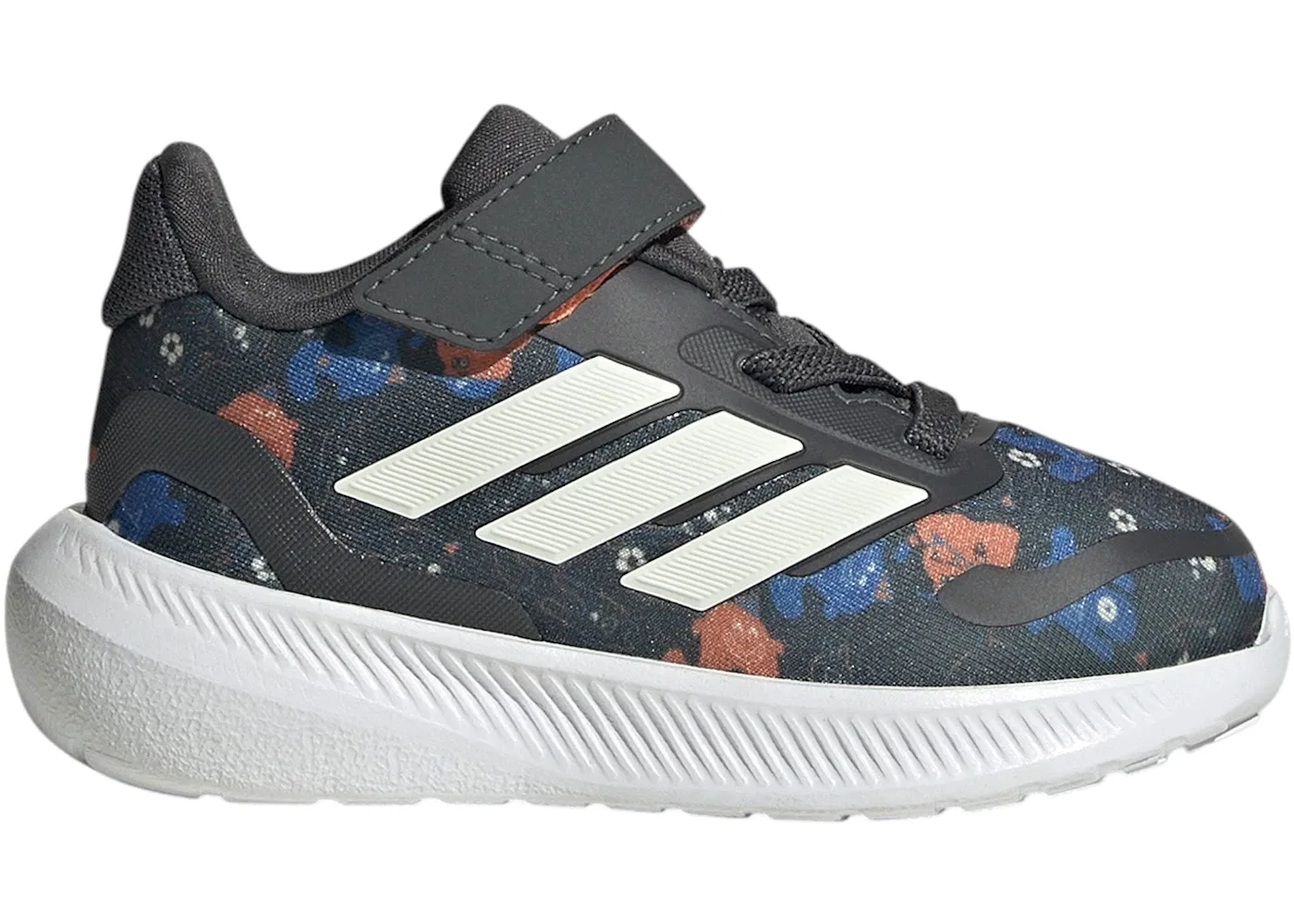Детские кроссовки беговые Runfalcon 5 Adidas, Grey Six/Off White/Ray Blue