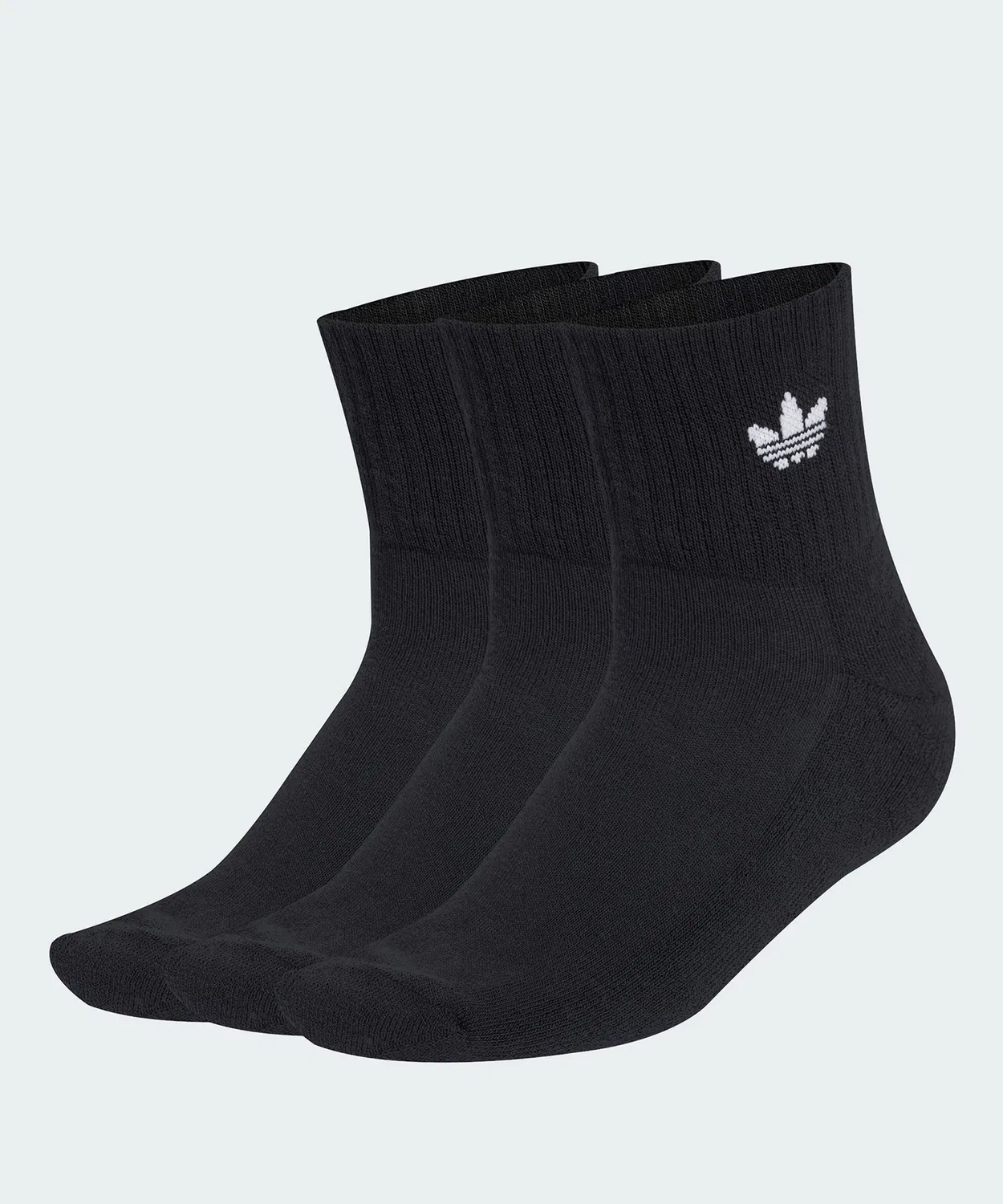 Комплект носков с принтом Trefoil, 3 пары Adidas Originals, Black