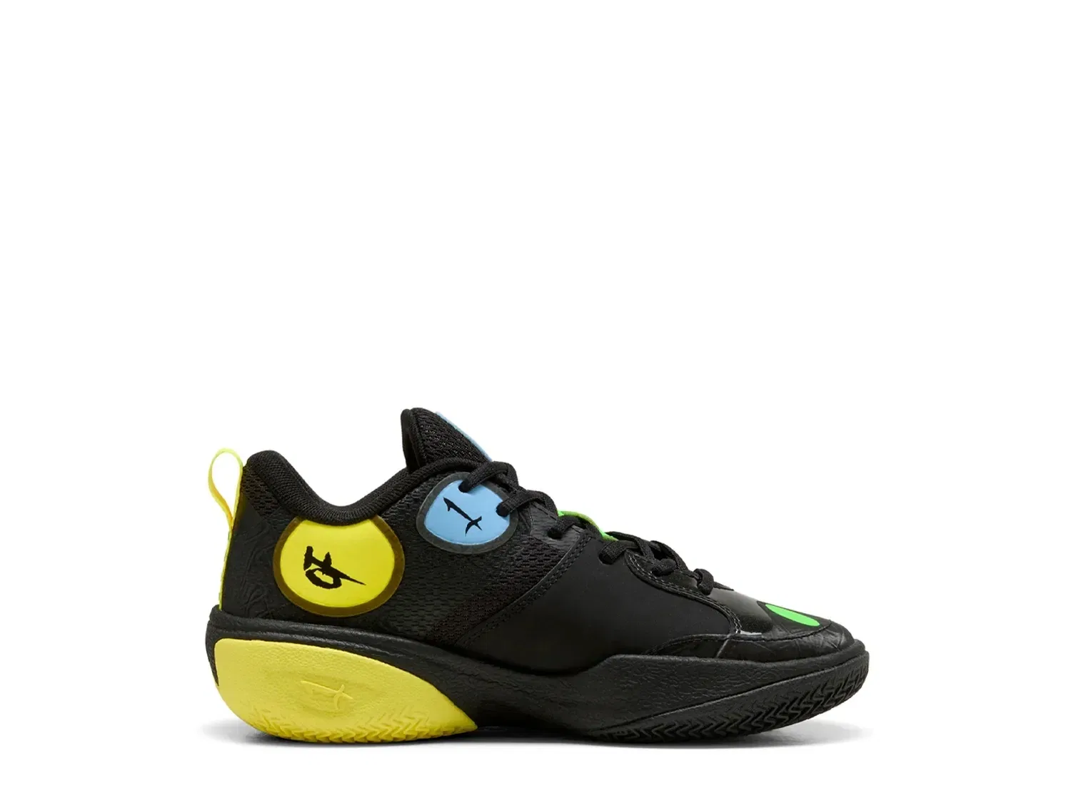 Кроссовки MB World.01, PUMA, черно-желтые