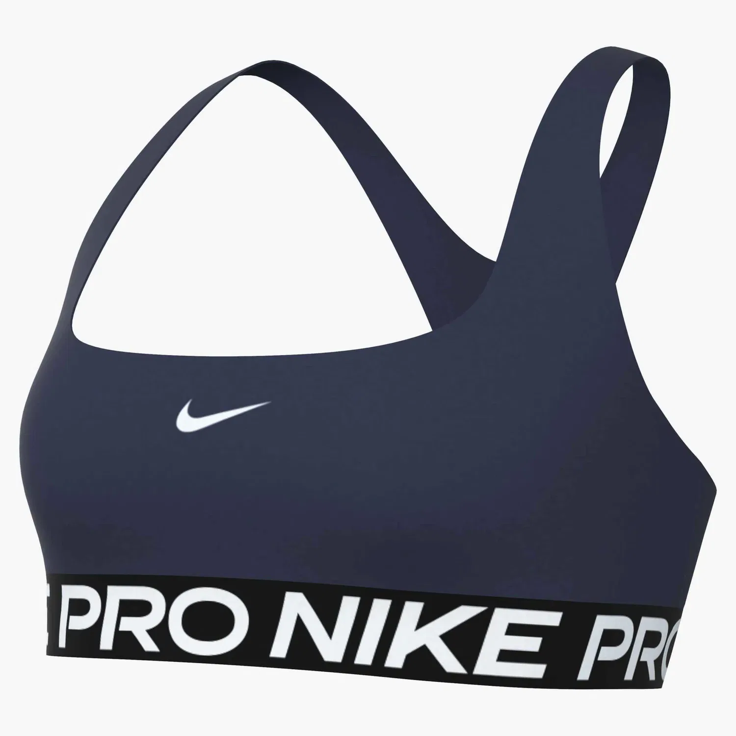 Женский спортивный бюстгальтер с быстросохнущей тканью Nike, Midnight Navy — фото 3
