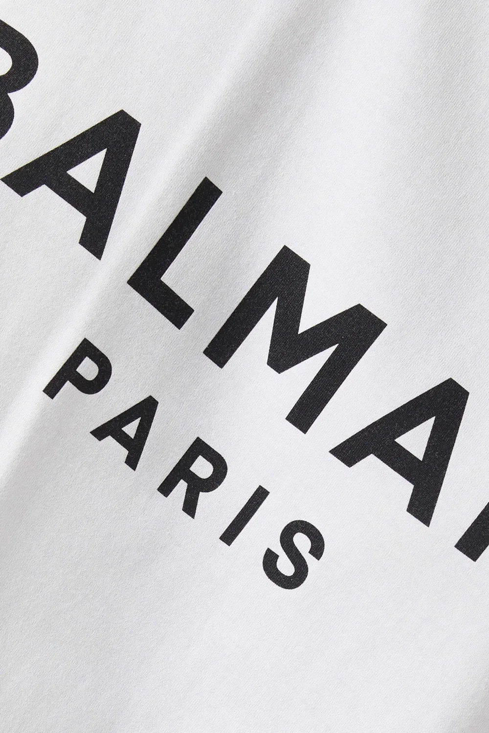 Футболка с логотипом на пуговицах Balmain, белый — фото 4