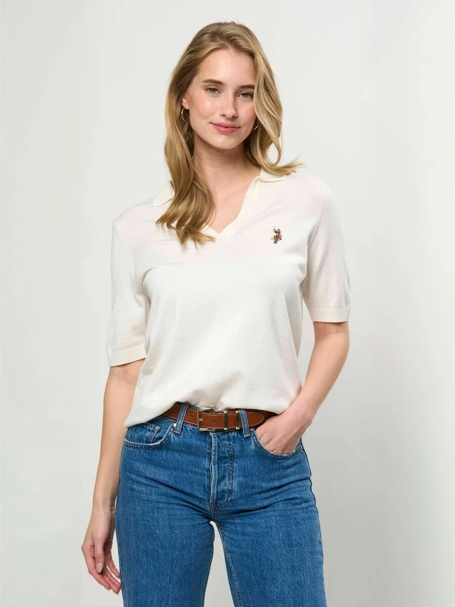 Топ U.S. POLO ASSN., белый — фото 2