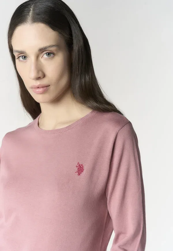 Джемпер дышащий Jumper U.S. Polo Assn., Rosa, розовый — фото 4