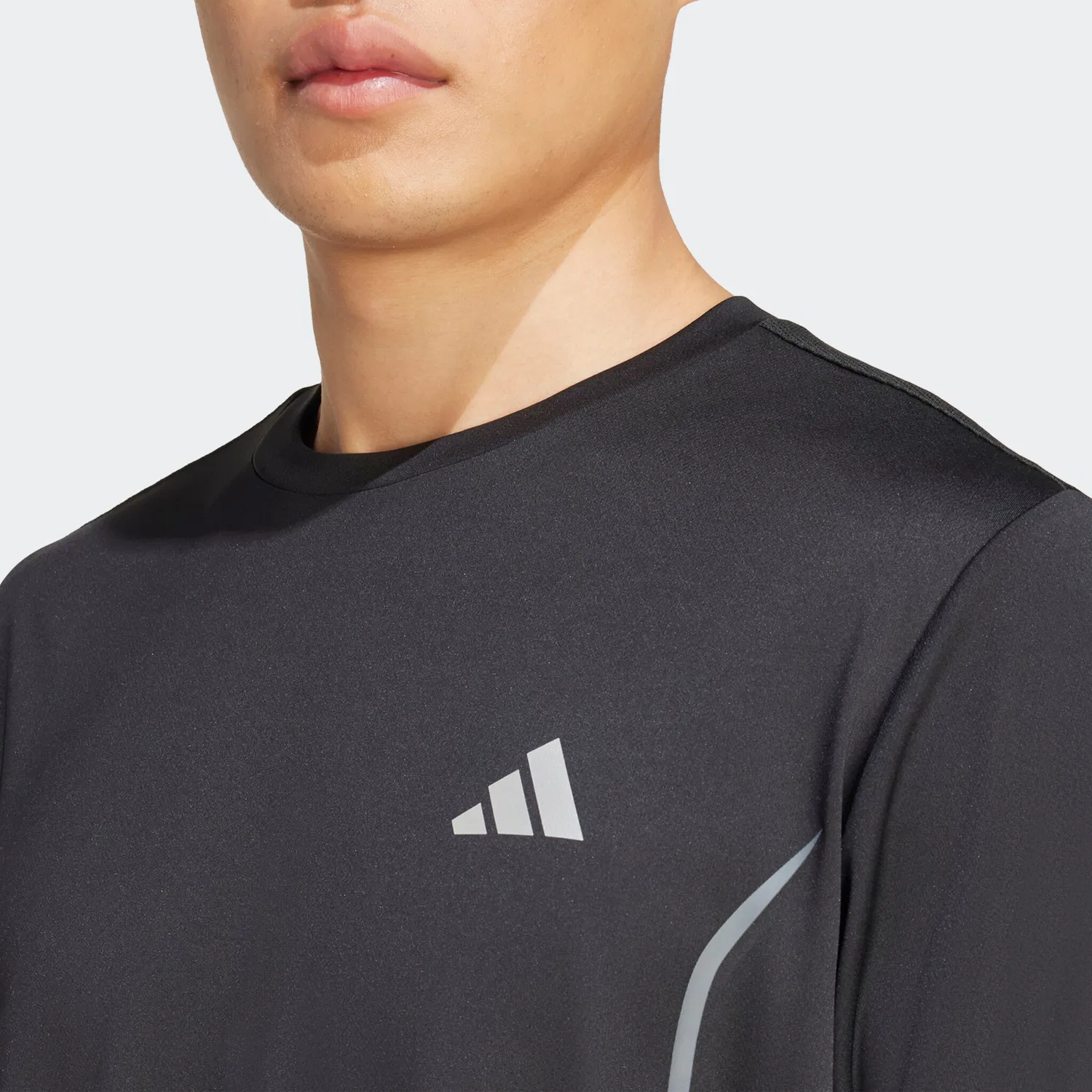 Мужская спортивная футболка с технологией Climacool Adidas Performance, Black — фото 4